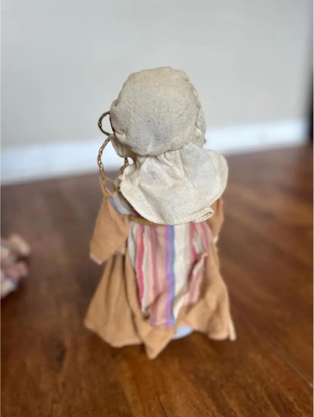 Vintage Nativity Scene Dolls Set with Baby Jesus, Mary, and Joseph Figurines